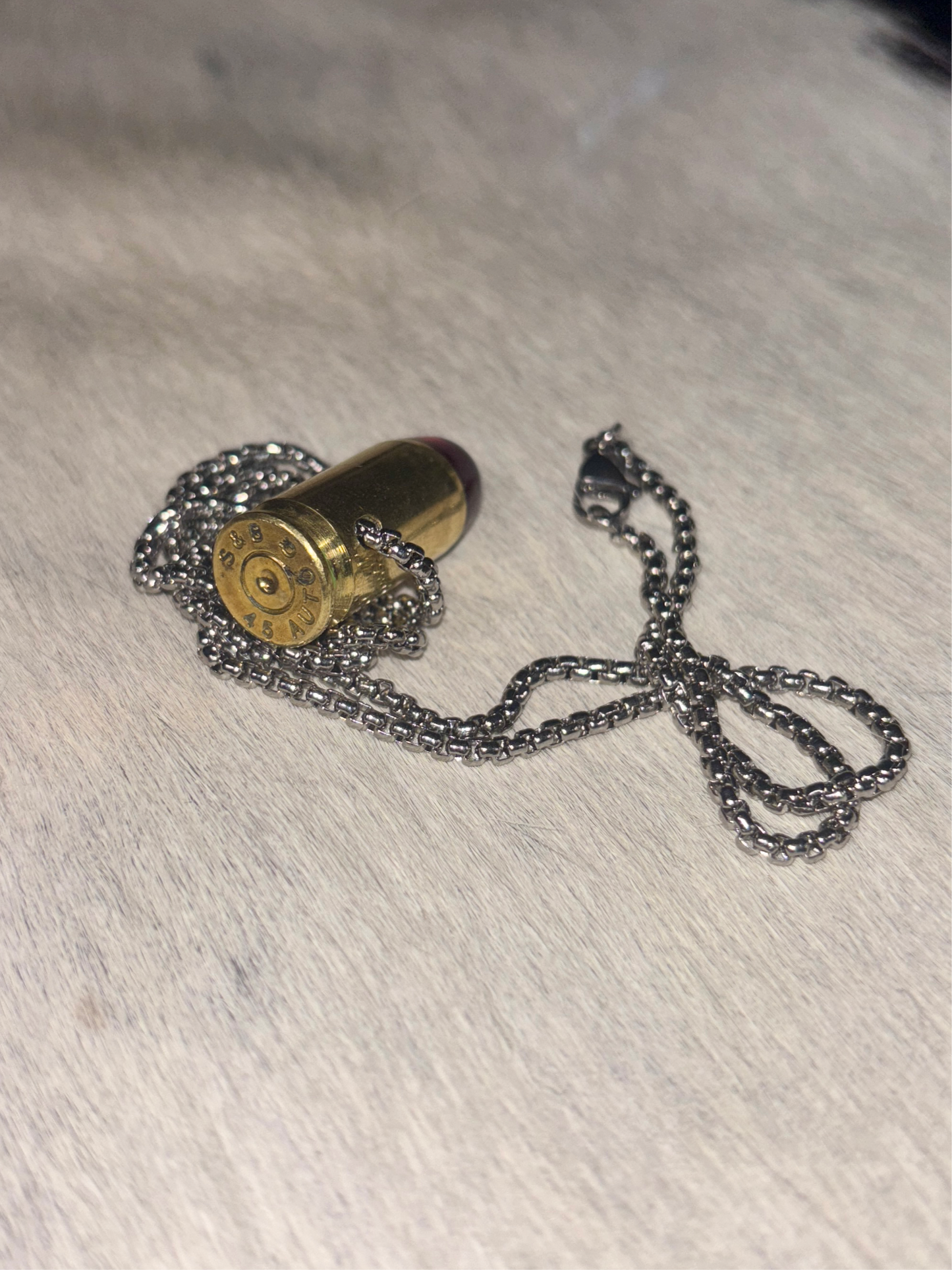 “JOAN” 9mm bullet necklace